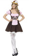 Tavern Girl Costume, Brown, Short